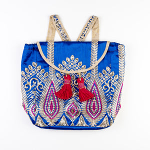 The Bali Backpack - Royal Blue & Fuchsia