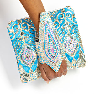 The Bali Bracelet Clutch - Turquoise