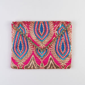 The Ibiza Clutch with gold detail