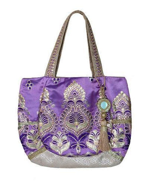 Omluxe Collection Medium Hobo - Purple & Gold (out of stock) - Omluxe Collection